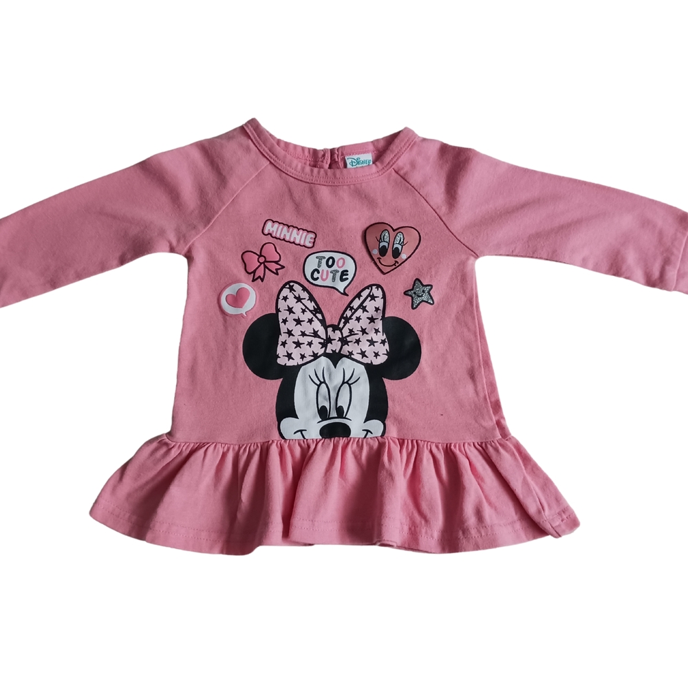 4/$20 Pink Minnie Mouse Long Sleeve Dress
